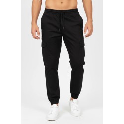 PACO&CO 2648302 BLACK Φορμοπαντέλονο cargo με λάστιχο 