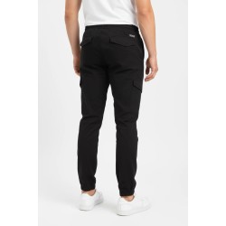 PACO&CO 2648302 BLACK Φορμοπαντέλονο cargo με λάστιχο 