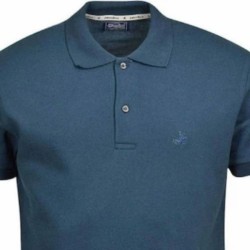Ανδρική Μπλούζα Polo PACO&CO 2431830 DEEP TEAL Κανονική γραμμή