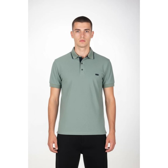 Ανδρική Μπλούζα Polo PACO&CO 2631082 MINT Κανονική γραμμή