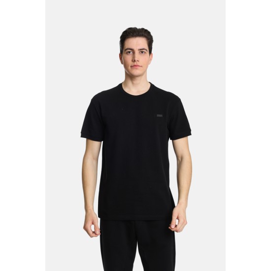 Ανδρικό T-shirt πικέ PACO&CO 2431096 BLACK 