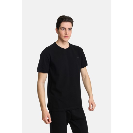 Ανδρικό T-shirt πικέ PACO&CO 2431096 BLACK 