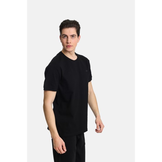 Ανδρικό T-shirt πικέ PACO&CO 2431096 BLACK 
