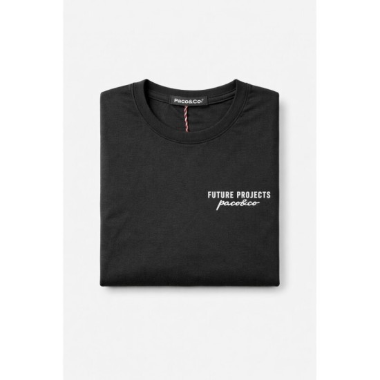 Ανδρικό T-shirt PACO&CO 2631027 BLACK MONA LISA