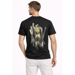 Ανδρικό T-shirt PACO&CO 2631027 BLACK MONA LISA