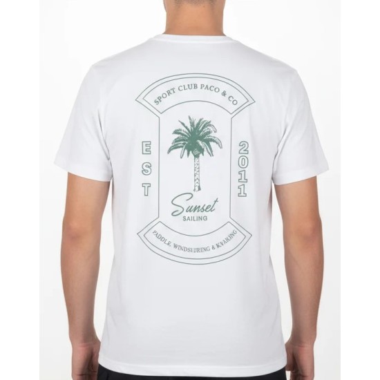 PACO&CO 2631044 WHITE T-shirt με πίσω τύπωμα
