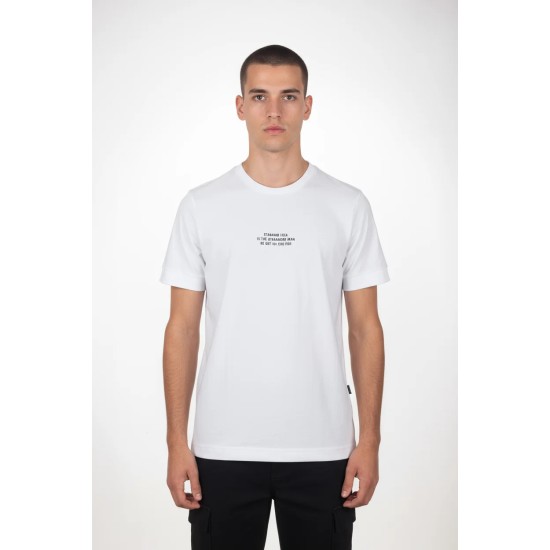 Ανδρικό T-shirt PACO&CO 2631045 WHITE Κανονική γραμμή- Cotton