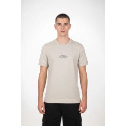 Ανδρικό T-shirt PACO&CO 2631045 BEIGE Κανονική γραμμή- Cotton