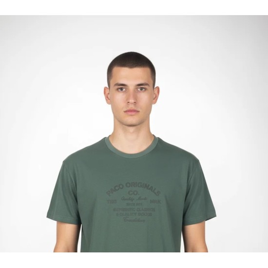 Ανδρικό T-shirt PACO&CO 2631052 GREEN PLUS SIZE