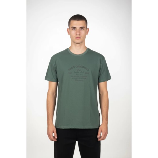 Ανδρικό T-shirt PACO&CO 2631052 GREEN PLUS SIZE