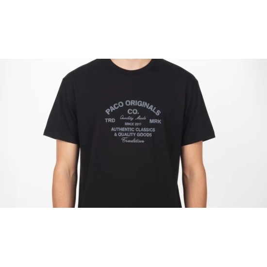 Ανδρικό T-shirt PACO&CO 2631052 BLACK PLUS SIZE