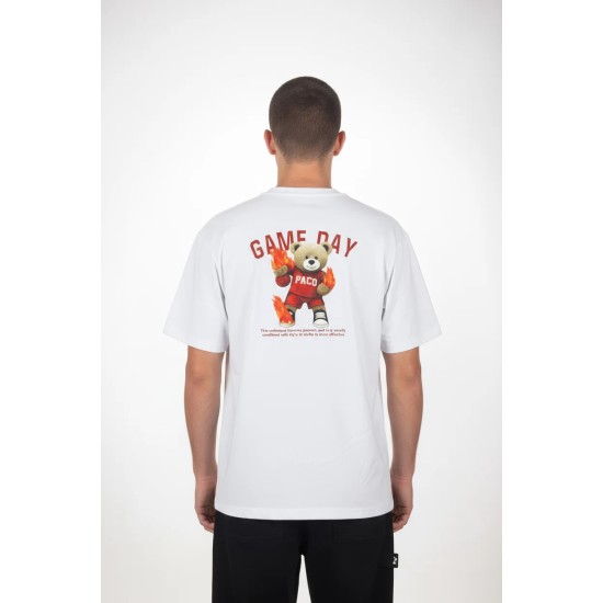 PACO&CO 2631063-1 WHITE BEAR T-SHIRT Oversized 