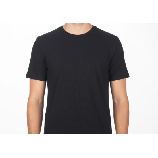 Ανδρικό T-shirt PACO&CO 2631090 BLACK T-shirt - πικέ