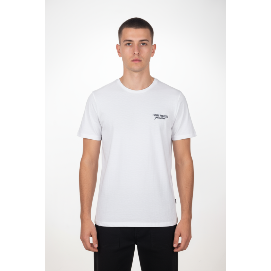 Ανδρικό T-shirt PACO&CO 2631027 WHITE MONA LISA