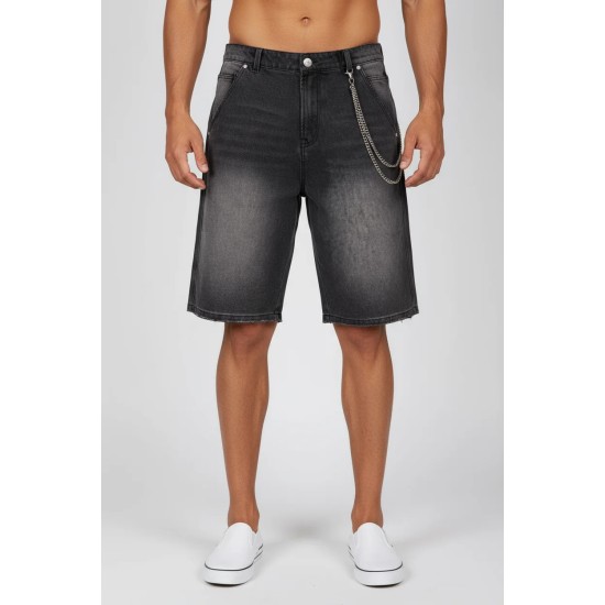 PACO&CO 2648444 BLACK Βερμούδα Jean Buggy