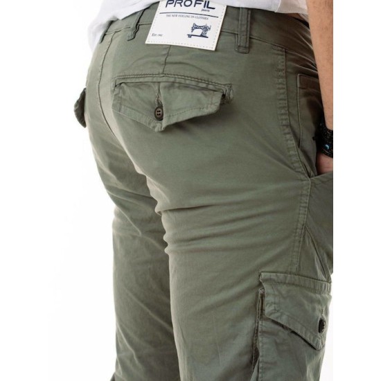 PROFIL 302 KHAKI Ανδρικό cargo παντελόνι 