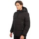 Ανδρικό puffer μπουφάν REBASE 242RJK-2004 BLACK