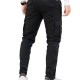 REBASE 242RCCP-4001 BLACK Ανδρικό cargo παντελόνι