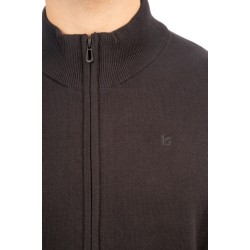 Ανδρική ζακέτα 242RKNIT-8005 BLACK Knit Full-Zip