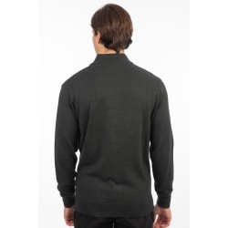Ανδρική ζακέτα 242RKNIT-8005 FOREST GREEN Knit Full-Zip