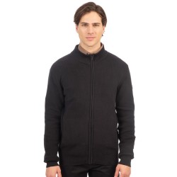 Ανδρική ζακέτα 242RKNIT-8005 BLACK Knit Full-Zip