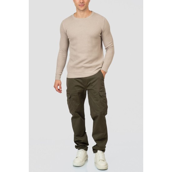 REBASE 252RCCP-4049 DK KHAKI Ανδρικό cargo παντελόνι 