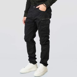 REBASE 252RCCP-4053 BLACK Ανδρικό cargo παντελόνι 
