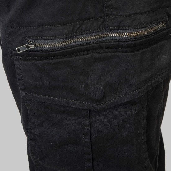 REBASE 252RCCP-4053 BLACK Ανδρικό cargo παντελόνι 