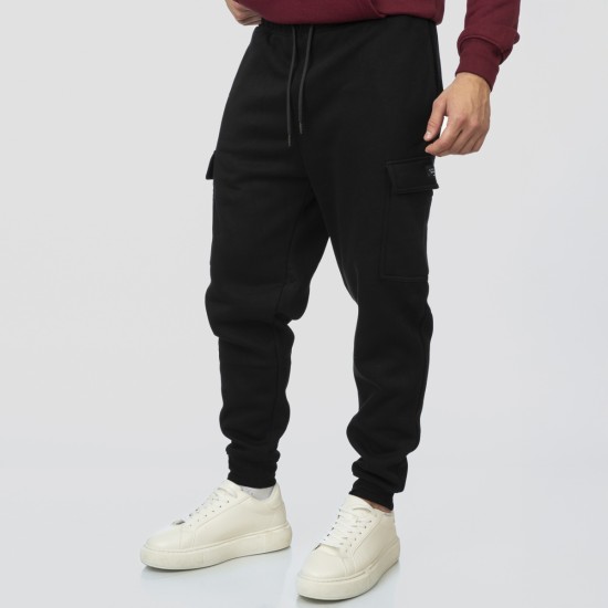 REBASE 252RPAN-6022 BLACK Φόρμα cargo Relaxed Fit
