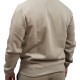 Ανδρικό hoodie REBASE 252RTOP-1057 DK BEIGE με ανάγλυφο τύπωμα