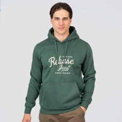 REBASE 252RTOP-1049 MOSS GREEN Φούτερ με κουκούλα 