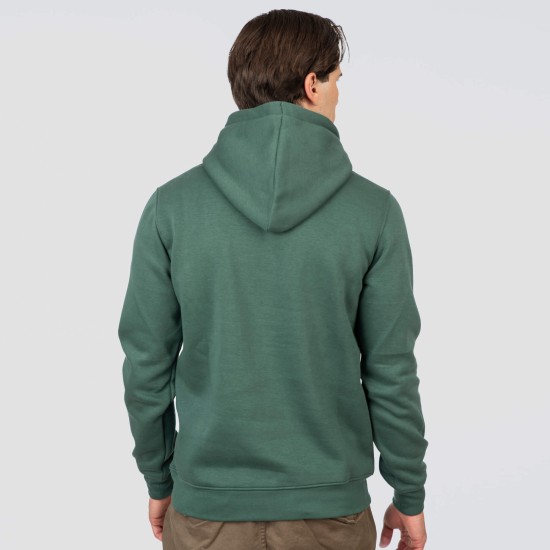 REBASE 252RTOP-1049 MOSS GREEN Φούτερ με κουκούλα 