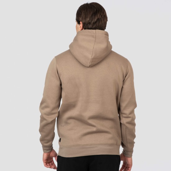 REBASE 252RTOP-1049 DK BEIGE Φούτερ με κουκούλα 