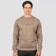 Ανδρικό hoodie REBASE 252RTOP-1066 DK BEIGE με Λογότυπο