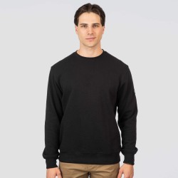 REBASE 252RKNIT-1067 PURE BLACK Μπλούζα πικέ