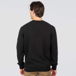 REBASE 252RKNIT-1067 PURE BLACK Μπλούζα πικέ