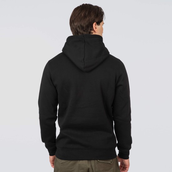 REBASE 252RTOP-1069 BLACK Φούτερ με κουκούλα 