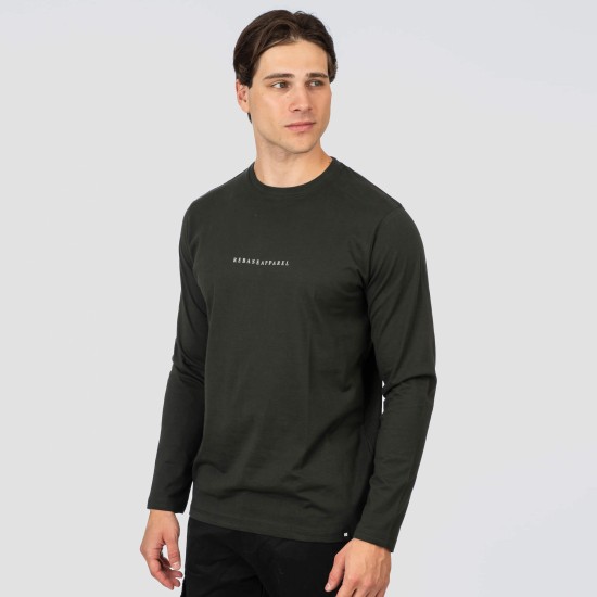 REBASE 252RTS-9062 FOREST GREEN Ανδρική μακρυμάνικη μπλούζα