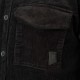 REBASE 252RGS-5097 BLACK OVERSHIRT Κοτλέ Πουκάμισο 