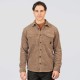 REBASE 252RGS-5097 BEIGE OVERSHIRT Κοτλέ Πουκάμισο 