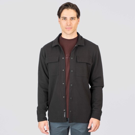 REBASE 252RCP-5108 BLACK OVERSHIRT