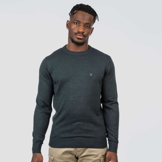 REBASE 252RKNIT-8030 FOREST GREEN Πουλόβερ 