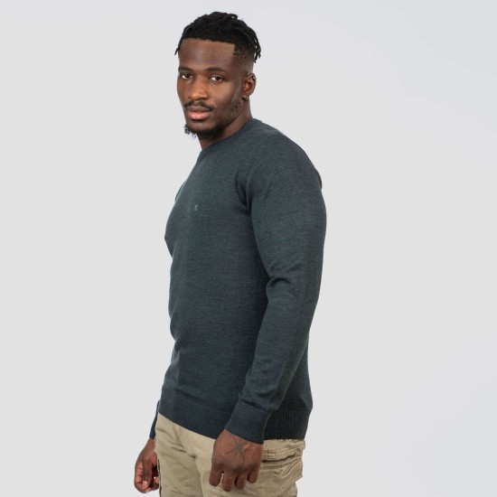 REBASE 252RKNIT-8030 FOREST GREEN Πουλόβερ 