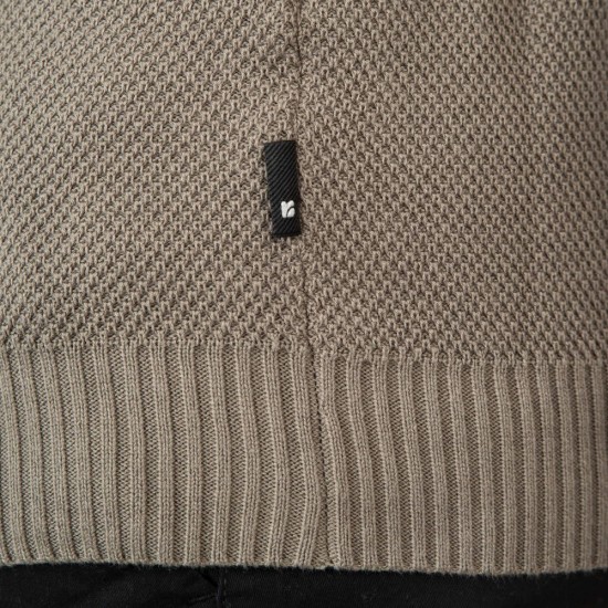 REBASE 252RKNIT-8036 SEAL GREY Πουλόβερ με αραιή πλέξη 