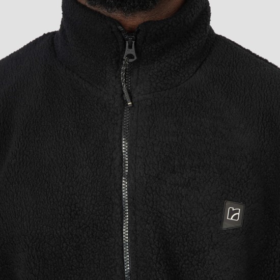 REBASE 252RFT-7010 BLACK ΖΑΚΕΤΑ FLEECE