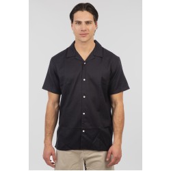 REBASE 251RGS-5080 DK NAVY Shirts with Byron Collar and Short Sleeves 