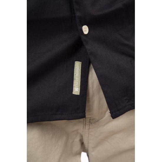 REBASE 251RGS-5080 DK NAVY Shirts with Byron Collar and Short Sleeves 