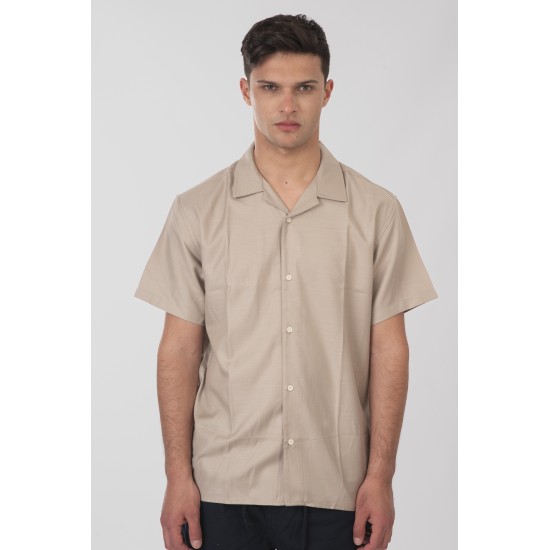 REBASE 251RGS-5080 LT ASH Shirts with Byron Collar and Short Sleeves 