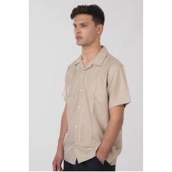 REBASE 251RGS-5080 LT ASH Shirts with Byron Collar and Short Sleeves 