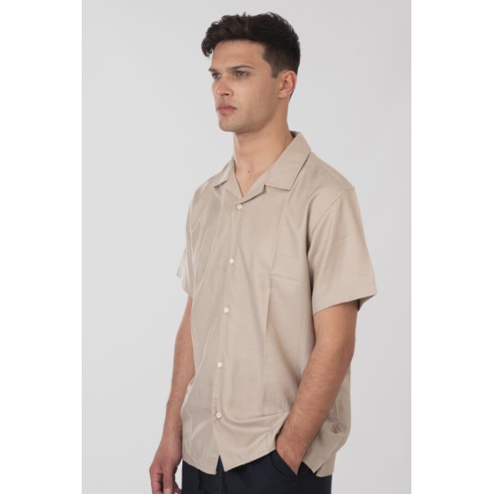 REBASE 251RGS-5080 LT ASH Shirts with Byron Collar and Short Sleeves 